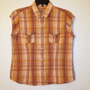 WOOLRICH  Sleeveless Shirt Womens size L